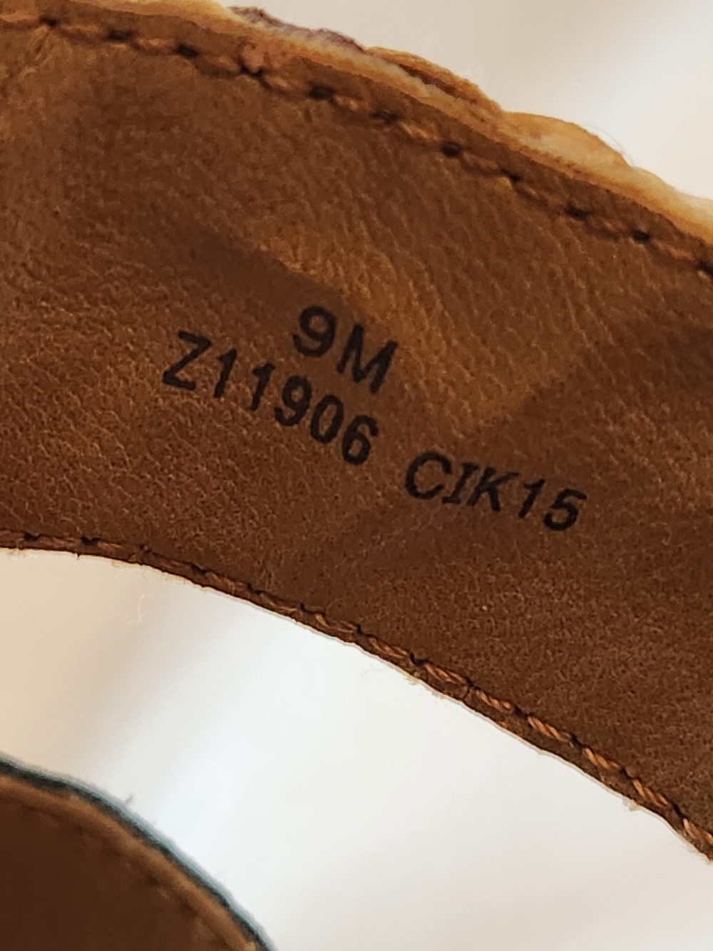 b.o.c. a Born Concept Size 9 Brown Leather Braided Cork Wedges Heel Shoes Sandal - Picture 2 of 13